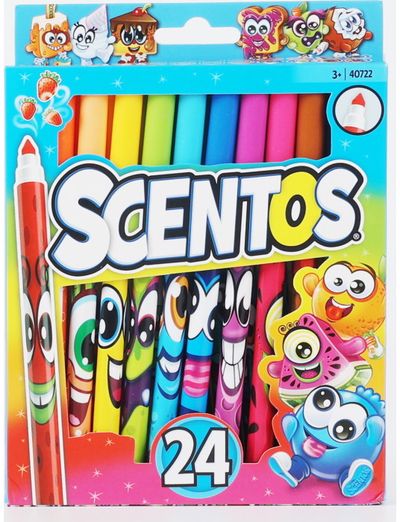 Rašiklių rinkinys Fineliner SCENTOS, kvepiantys, 24 spalvos