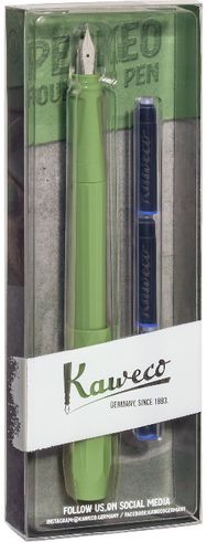 Plunksnakotis Kaweco PERKEO+kapsulės, M, Jungle Green, bl