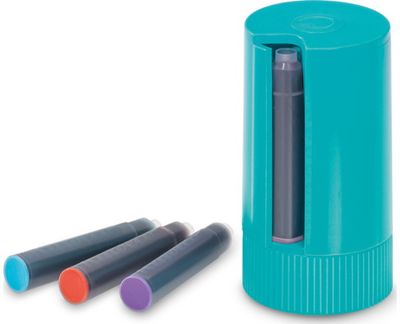 Kapsulių laikiklis-dozatorius Kaweco TWIST&OUT+8 spalvų kapsulės