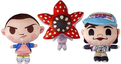 Pliušinis žaislas STRANGER THINGS (Demogorgan, Eleven, Dustin) 18 cm., įv. rūšys