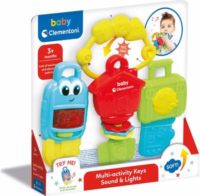 Kūdikio žaislas BABY CLEMENTONI kūdikio rakteliai (baterijos pridėtos)
