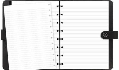 Užrašinė FILOFAX Original Folio natūralios odos dėkle, A5, keičiami lapai, Black