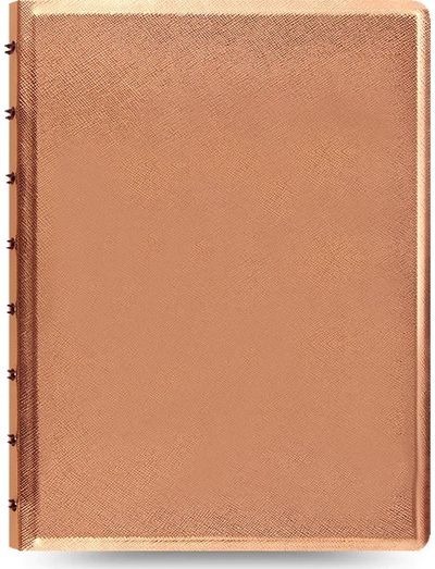 Užrašinė FILOFAX Saffiano Metallic, A5, keičiami lapai, Rose Gold