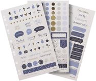 Priedai FILOFAX užrašinėms: lipdukai, Indigo