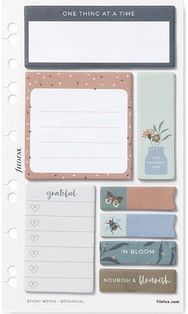 Priedai FILOFAX užrašinėms: lipnūs lapeliai, Botanical