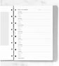 Priedai FILOFAX užrašinėms: lapai Meal Planner, A5, 80 gsm, 56 l.