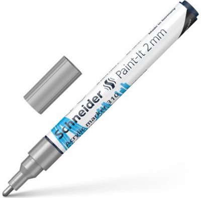 Akrilinis žymeklis SCHNEIDER Paint-it 310, 2 mm, sidabrinė sp.
