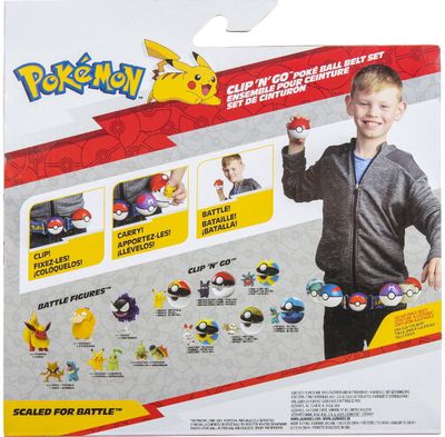 Pokemonų diržas Pikachu with Luxury Ball & Poke Ball Clip 'N' Go Poke Ball Belt Set