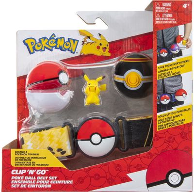 Pokemonų diržas Pikachu with Luxury Ball & Poke Ball Clip 'N' Go Poke Ball Belt Set