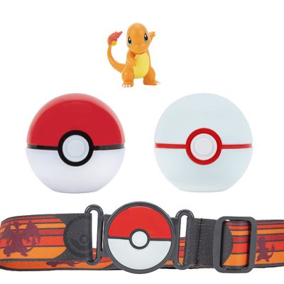 Pokemonų diržas Pikachu with Luxury Ball & Poke Ball Clip 'N' Go Poke Ball Belt Set