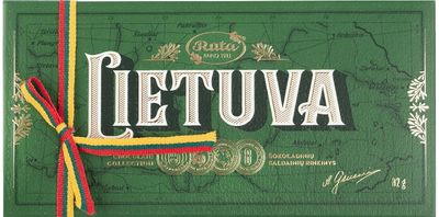 Šokoladinių saldainių kolekcija LIETUVA, 82 g