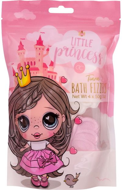 Vonios burbulų rinkinys LITTLE PRINCESS, 50gx4