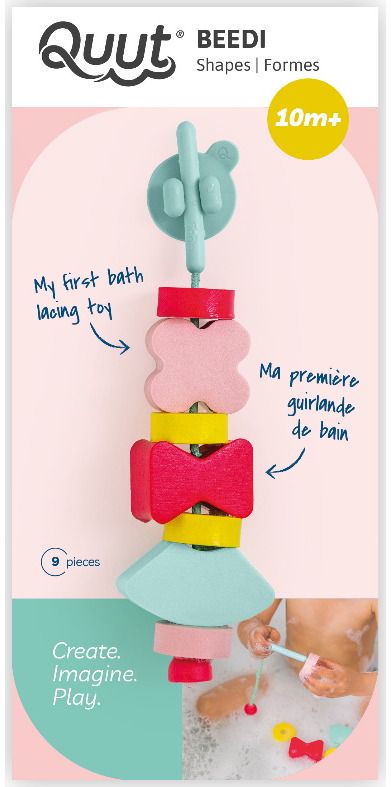 Vonios žaislas varstymui QUUTOPIA Shapes