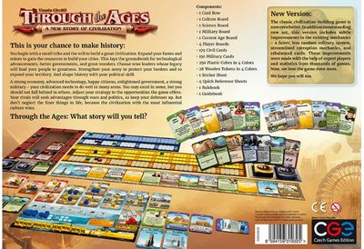 Stalo žaidimas THROUGH THE AGES: A NEW STORY FOF CIVILIZATION