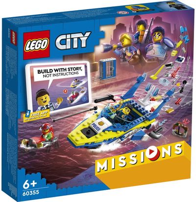 LEGO City Missions Vandens policijos detektyvų misijos 60355