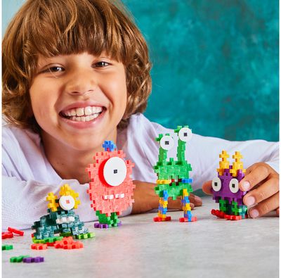 PLUS PLUS konstruktorius, Monstriukas geltonas