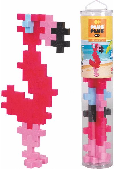 PLUS PLUS konstruktorius, DIDELĖS, Flamingas, 15 det.