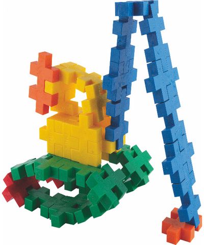 PLUS PLUS konstruktorius, DIDELĖS, Miksas pagrindinių spalvų, 50 det.