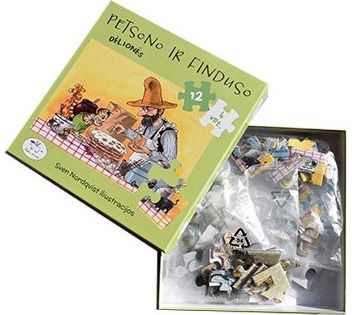 Dėlionių rinkinys PETSONO IR FINDUSO DĖLIONĖS (4 dėlionės po 12 detalių)