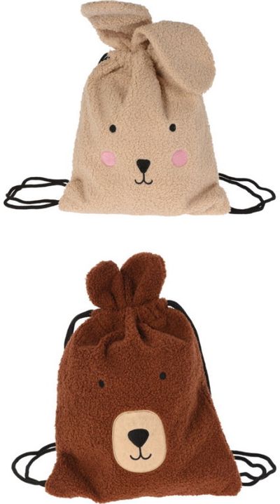 Sportinis maišelis TEDDY-BUNNY, 35x30 cm, 2 rūšių