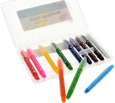 Šilkinės kreidelės ART&CRAFT, 12 spalvų