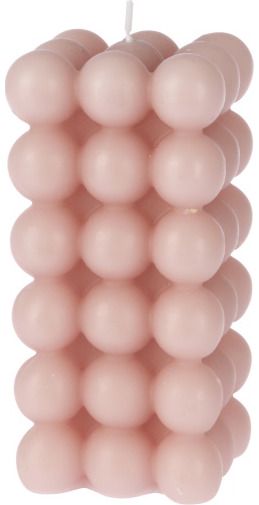 Žvakė CUBE LIGHT PINK, 12 cm
