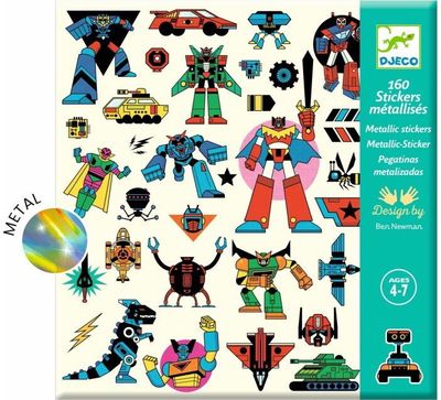Lipdukai DJECO 160 vnt. ROBOTAI