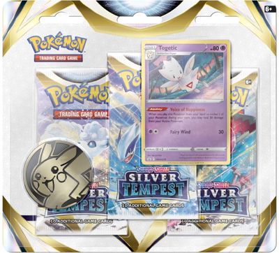 Pokemon kortelių rinkinys Pokemon TCG: 3 Pack Blister - Silver Tempest