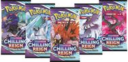 Kolekcinės kortelės Pokémon TCG Chilling Reign Booster Pack, 1 pakelis, įv. rūšys