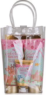 Dovanų rinkinys ENCHANTED SPRINGTIME (dušo želė+kūno losjonas+rankų kremas), 200 ml+200 ml+60 ml