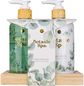 Rankų priežiūros rinkinys BOTANIC SPA mediniame padėkliuke (muilas+losjonas), 29 0 ml+290 ml