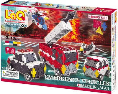 Japoniškas konstruktorius LaQ Hamacron Constructor EMERGENCY VEHICLES
