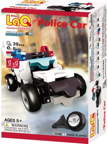 Japoniškas konstruktorius LaQ Hamacron Constructor Mini Police Car
