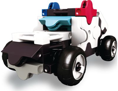 Japoniškas konstruktorius LaQ Hamacron Constructor Mini Police Car