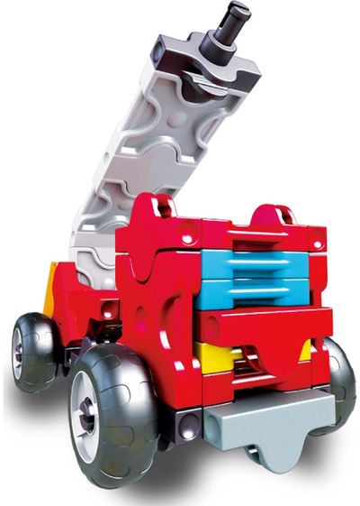 Japoniškas konstruktorius LAQ Hamacron Constructor MINI FIRE TRUCK