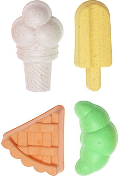 Smėlio žaislai tinklelyje BEACH TOYS 4 vnt., įv. rūšys