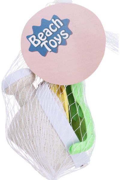 Smėlio žaislai tinklelyje BEACH TOYS 7 vnt., įv. rūšys