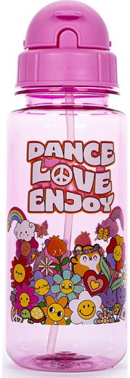 Plastikinė gertuvė GROOVY FEELINGS PINK, 474 ml