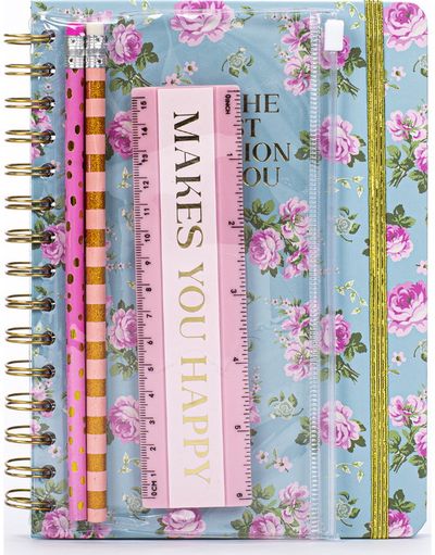 Užrašinė POSH+POP FLOWER su siprale, A5, linijomis