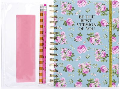 Užrašinė POSH+POP FLOWER su siprale, A5, linijomis