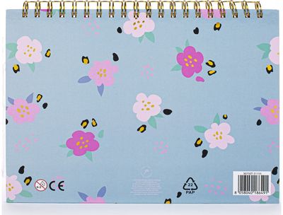 Eskizavimo albumas POSH+POP FLOWER+25 geliniai rašikliai, Blue