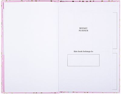 Savaitės planuoklis POSH+POP FLOWER su lipdukais, Pink