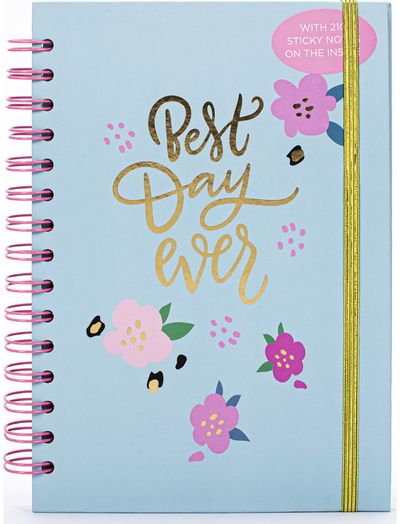 Užrašinė POSH+POP FLOWER su lipniais lapeliais, A5, Blue
