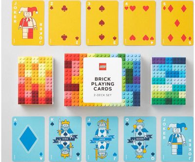 Žaidimo kortos LEGO® Brick Playing Cards (2 kaladės)