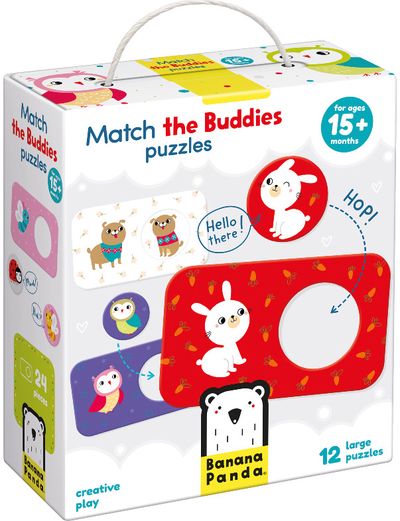Lavinamoji dėlionė BANANAPANDA Match The Buddies Puzzles
