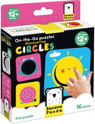 Lavinamasis žaidimas BANANAPANDA On-the-Go Puzzle Discovering Circles 12m+