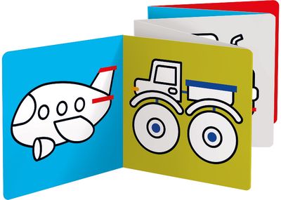 Spalvinimo kortelės BANANAPANDA Looong Coloring Books: Ready to Color Vehicles 2 +