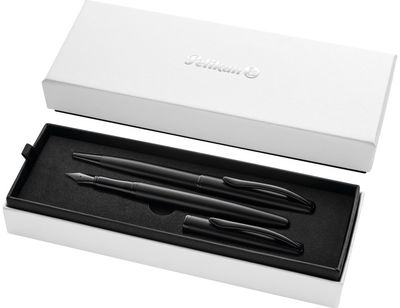 Rinkinys JAZZ NOBLE ELEGANCE: plunksnakotis+tušinukas, Carbon