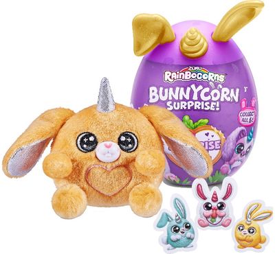 Pliušinis žaislas RAINBOCORNS su aksesuarais Bunnycorn