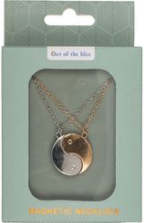 Kaklo grandinėlės YING&YANG SILVER/GOLD, su magnetu, 48 cm, 2 vnt.